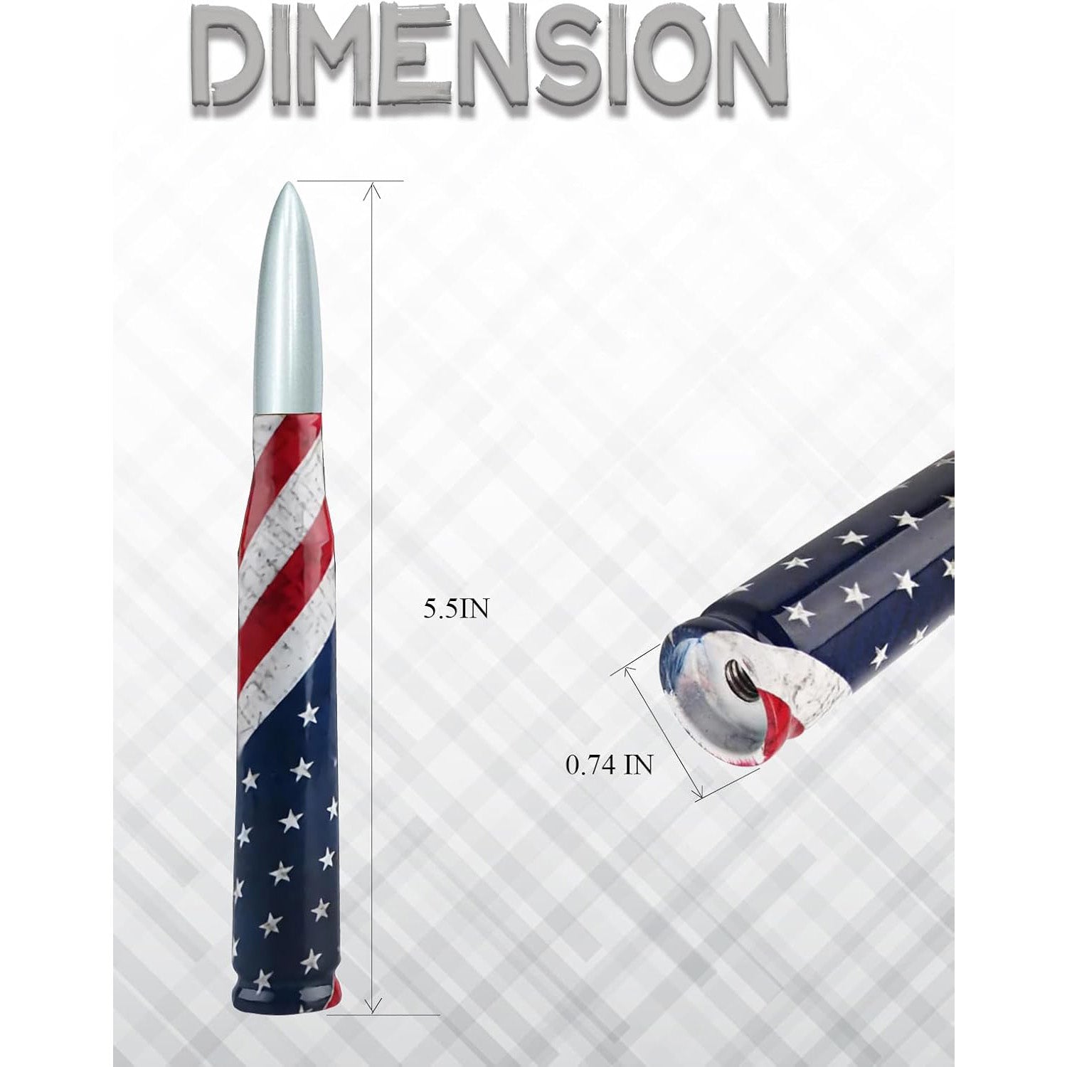 🚨 Bullet Antenna for Dodge Ram & Ford F-Series | Anti-Theft Lock⚡【Truck Pro】🇺🇸Flag Design Radio Antenna F150/F250/F350/Raptor/Bronco (1990-Current) - 360° Signal Booster 🚨 Bullet Antenna for Dodge Ram & Ford F-Series | Anti-Theft Lock⚡【Truck Pro】🇺🇸Flag Design Radio Antenna F150/F250/F350/Raptor/Bronco (1990-Current) - 360° Signal Booster
